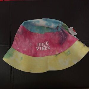 Good Vibes Tie-Dye Bucket Hat